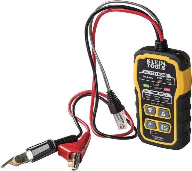 Alt view image 4 of 5 - Klein Tools VDV500-063 Wire Tracer Tone Generator, Toner-Pro, Phone (RJ11 and RJ12), Data (RJ45) Coax and Other Non-Energized Wire Tracer