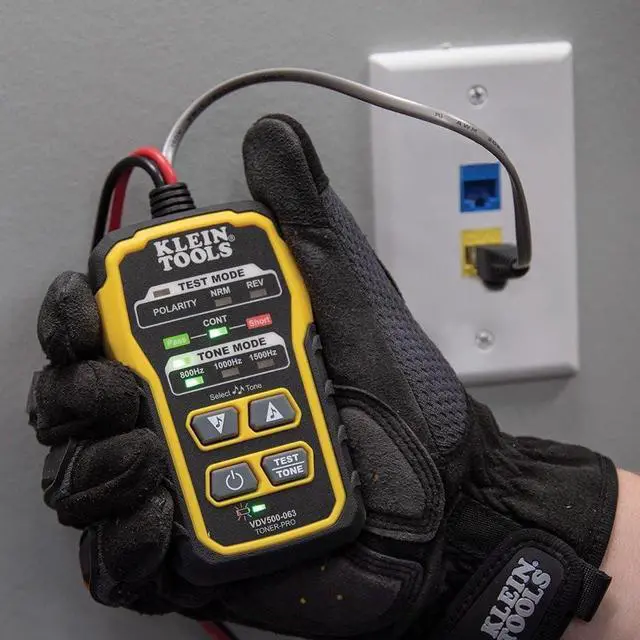 Alt view image 5 of 5 - Klein Tools VDV500-063 Wire Tracer Tone Generator, Toner-Pro, Phone (RJ11 and RJ12), Data (RJ45) Coax and Other Non-Energized Wire Tracer