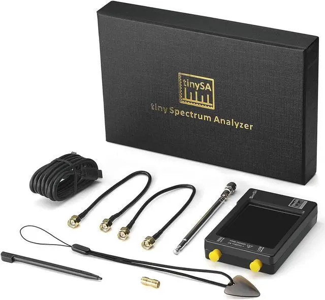 Alt view image 4 of 7 - Portable TinySA Spectrum Analyzer,SEESII Upgraded V0.3.1 Handheld Tiny Frequency Analyzer 100kHz to 960MHz MF/HF/VHF UHF Input,Signal Generator with 2.8 inch Touch Screen with ESD Protect Function