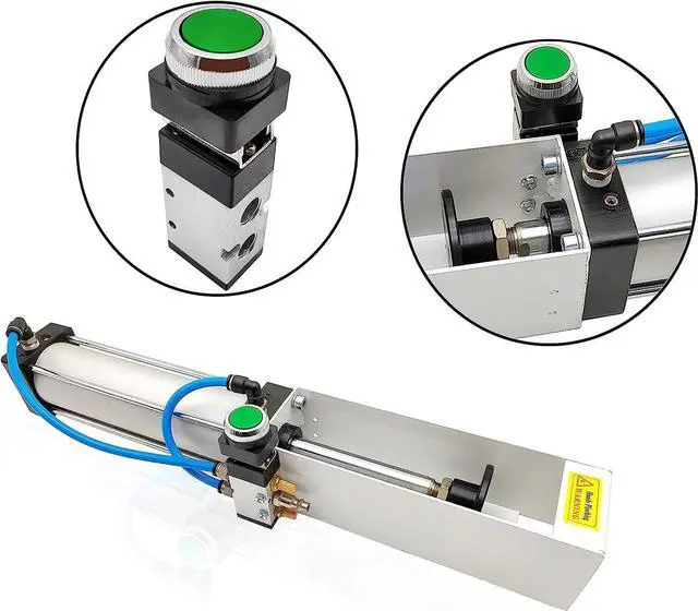 Alt view image 5 of 6 - Aluminum Can Crusher, Heavy Duty Pneumatic Cylinder Soda Beer Can Crusher, Eco-Friendly Recycling Tool (Countertop Button Valve)