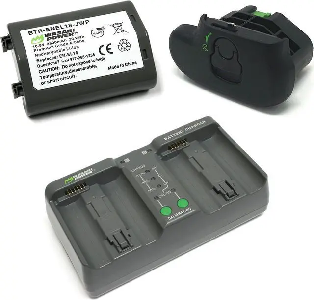 Main image of Power Bundle for Nikon EN-EL18, EN-EL18a, EN-EL18b, EN-EL18c, MH-26, BL-5 (Battery + Charger + Cover) and Nikon D4, D4S, D5, D6, D850