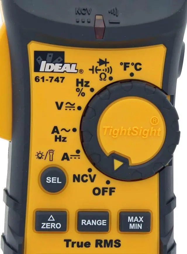 Alt view image 3 of 7 - 61-747 TightSight 400 Amp 600-Volt Digital Truerms AC/DC Clamp Meter