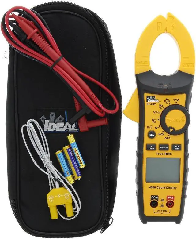 Alt view image 4 of 7 - 61-747 TightSight 400 Amp 600-Volt Digital Truerms AC/DC Clamp Meter