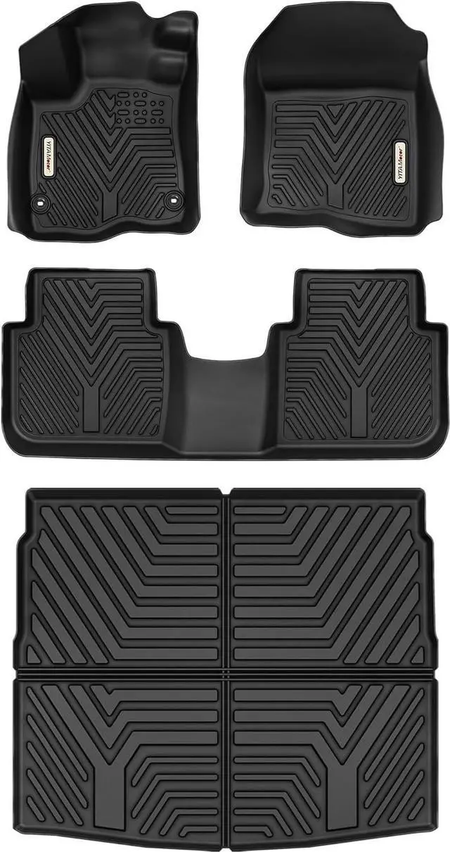Main image of Floor Mats for Honda CRV 2024 2023 (Not Fit for Hybrid) All Weather Car Mat for Honda CR-V with Front Rear Cargo Liner Set