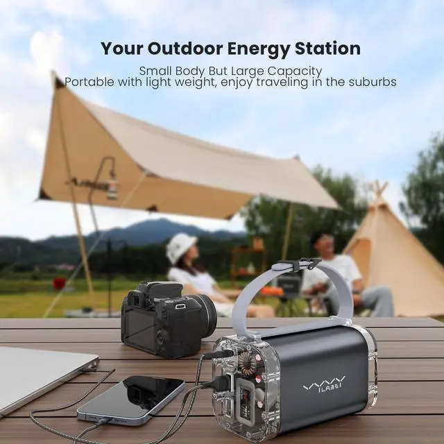 Alt view image 3 of 7 - 40000mAh Power Bank with PD100W Fast Charging and LED Flashlight,Charge 4 Devices Simultaneously,Compatible with MacBook,iPad,iPhone,Android Power Banks