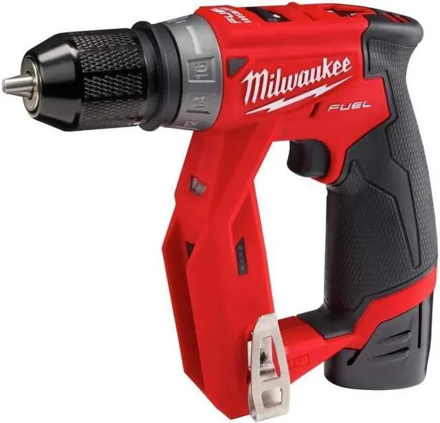 Alt view image 4 of 5 - Milwaukee 2505-22 M12 Fuel Installation Drill/Driver Kit, Compact, Forward/Reverse Switch, Keyless Chuck, LED Light, Variable Speed