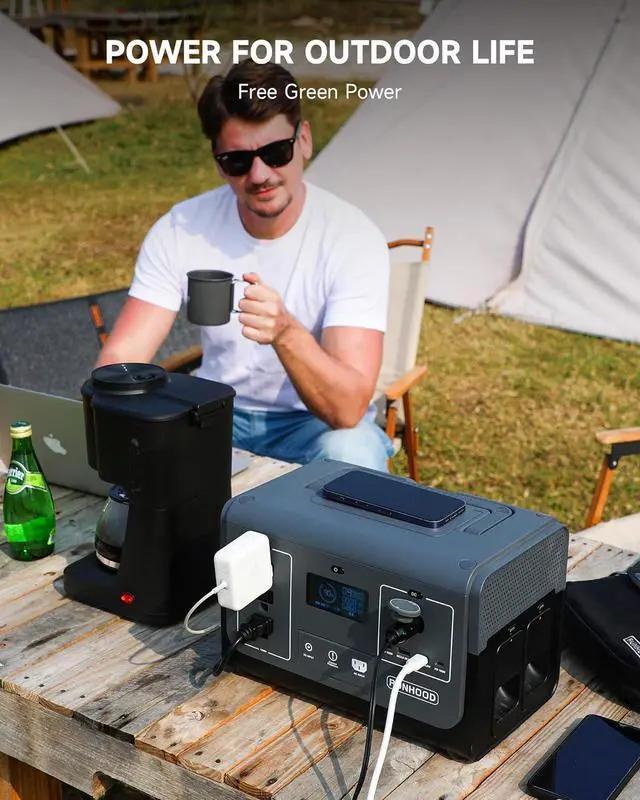 Alt view image 6 of 7 - Solar Generator Rallye 1200 Pro With Carrying Case Bag, 1296Wh Portable Power Station Swappable&Replaceable Batteries, 3X1200W(Peak 2400W) AC oulets for Outdoors Camping/RVs/CPAP/Home