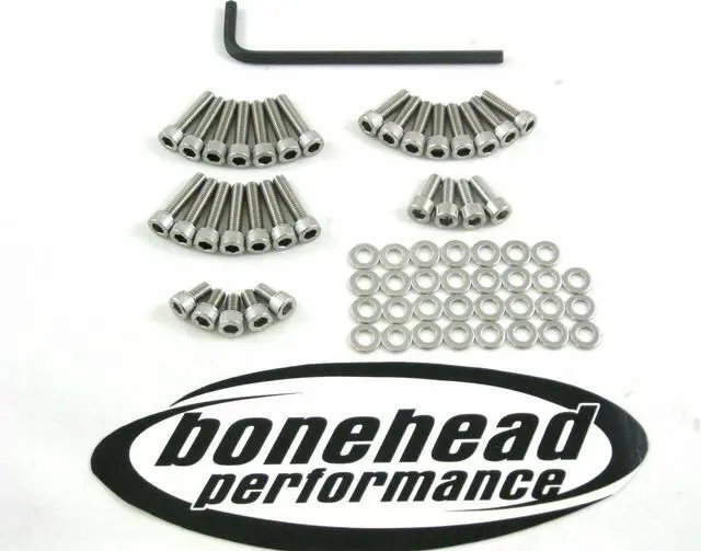 Main image of Mitsubishi Lancer Evolution EVO 8 & 9 Stainless Valve Cover Bolt Dress Up Kit2