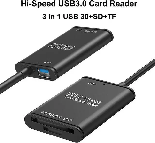 Main image of USB C to SD Card Reader Writer OTG Adapter USB 3.0 Micro SD Memory Card Reader