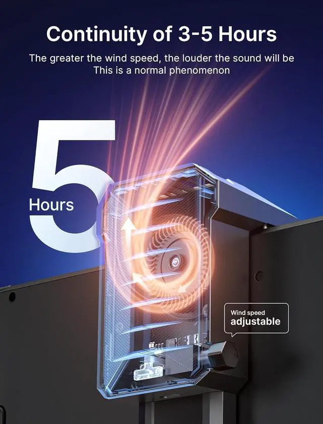 Alt view image 3 of 7 - Cooling Fan for Steam Deck/Steam Deck OLED, Steam Deck Cooler with Steam Deck Accessories, Innovative Cooling Fan with Stand Compatible for Steam Deck/Steam Deck OLED-GP0201