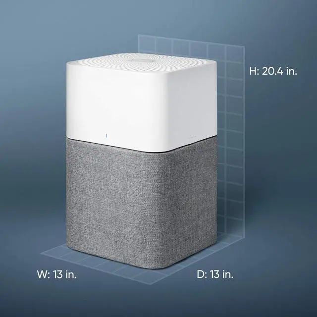 Alt view image 3 of 7 - Air Purifier Large Room, Air Cleaner for Dust Pet Dander Smoke Mold Pollen Bacteria Virus Allergen, Odor Removal, for Home Bedroom Living Room, Washable Pre Filter, HEPASilent, Blue 211+ Auto