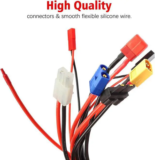 Alt view image 2 of 6 - 8 IN 1 RC Lipo Battery Charger Adapter Connector Splitter Octopus Convert Cable