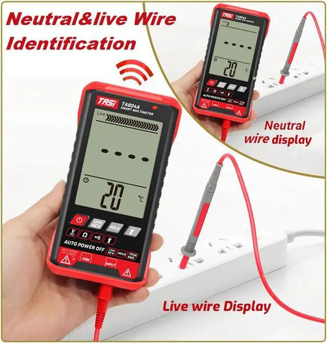 Alt view image 2 of 7 - Digital Multimeter Voltmeter Ammeter AC DC Volt Ohmmeter Tester Meter Auto Range