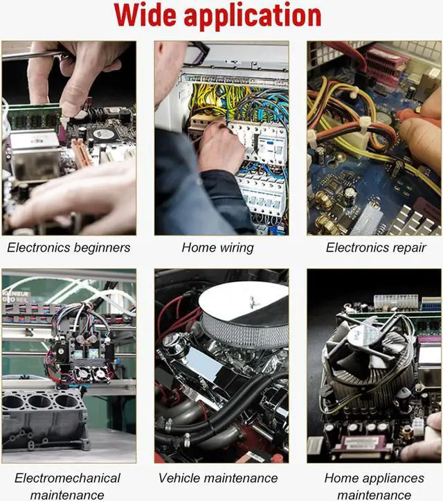 Alt view image 4 of 7 - Digital Multimeter Voltmeter Ammeter AC DC Volt Ohmmeter Tester Meter Auto Range