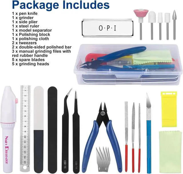 Alt view image 6 of 7 - 24PCS Gundam Modeler Basic Tool Set Craft Kit Car Model Hobby Building Repairing