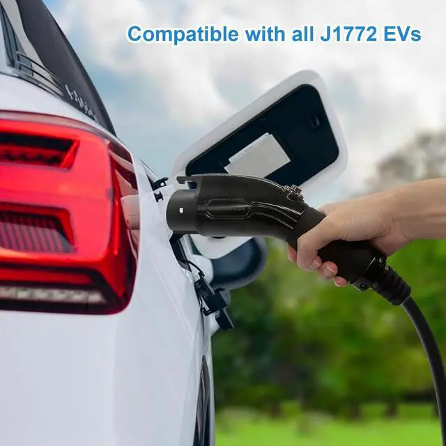 Alt view image 3 of 7 - Eletronova Level 1 EV Charger 240V /15 Amp UL & Energy Star Certified Metal Case Indoor/Outdoor Charging Station,NEMA 5-15 Plug 25-Foot Cable for Electric Cars