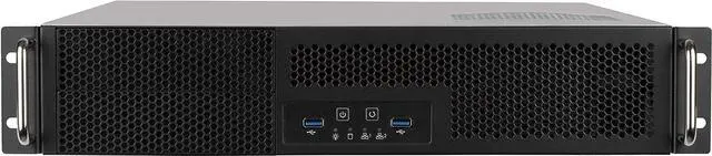 Alt view image 2 of 7 - SilverStone Technology 2U Dual 5.25" Drive Bay ATX rackmount Industrial Storage Server Chassis with USB 3.1 Gen1 Interface, SST-RM23-502