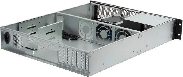 Alt view image 6 of 7 - SilverStone Technology 2U Dual 5.25" Drive Bay ATX rackmount Industrial Storage Server Chassis with USB 3.1 Gen1 Interface, SST-RM23-502