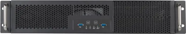 Alt view image 2 of 7 - SilverStone Technology RM23-502-MINI 2U Dual 5.25'' Drive Bay Micro-ATX rackmount Server Chassis, SST-RM23-502-MINI