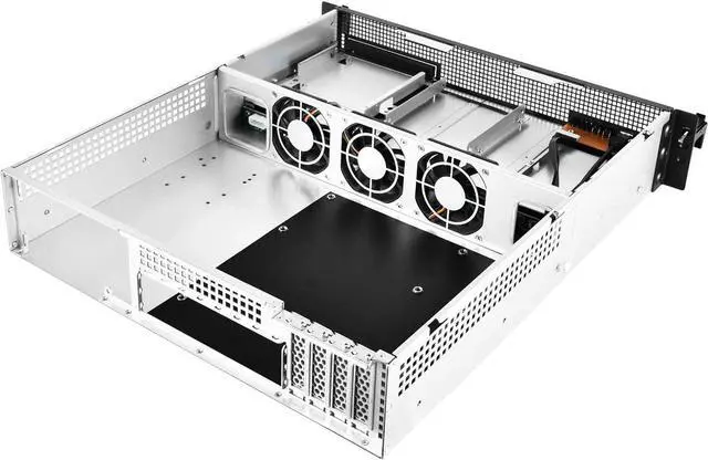Alt view image 5 of 7 - SilverStone Technology RM21-304 2U Micro-ATX Rackmount Server Chassis with Four 3.5" hot-swap Bays, SST-RM21-304