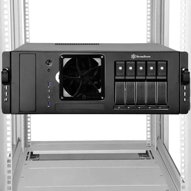 Alt view image 4 of 6 - SilverStone Technology Tool-Less 3U and 4U Rackmount Server Rails up to 440mm wide SST-RMS05-22 Components SST-RMS05-22