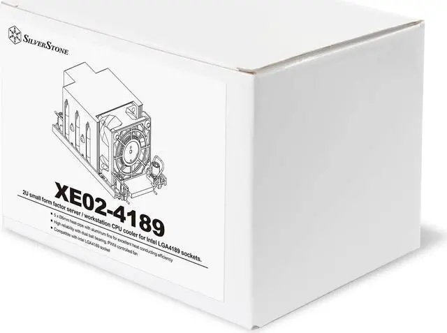 Alt view image 7 of 7 - SilverStone Technology XE02-4189 2U Small Form Factor Server/Workstation CPU Cooler for LGA4189 Socket, SST-XE02-4189
