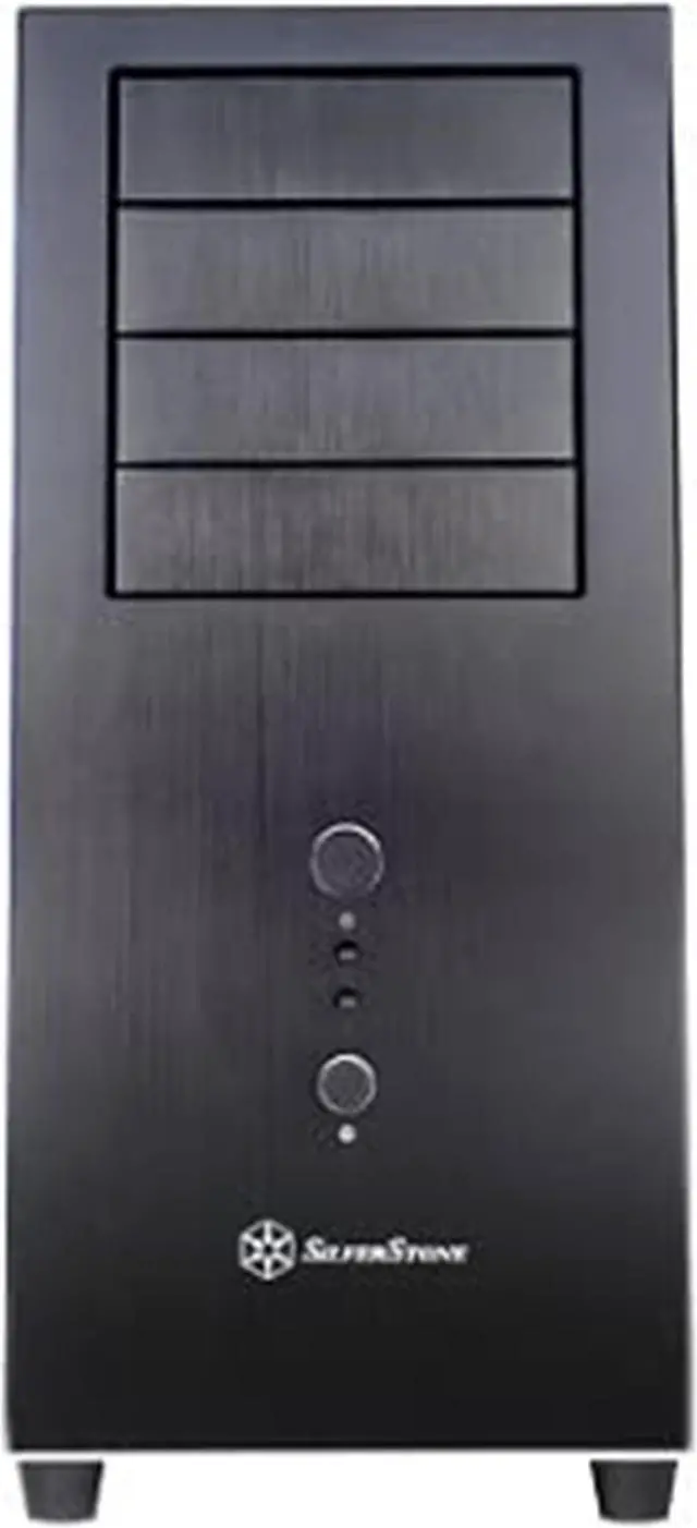 Main image of SilverStone Temjin Series SST-TJ04B-E Black Aluminum front panel, steel body ATX Mid Tower Computer Case