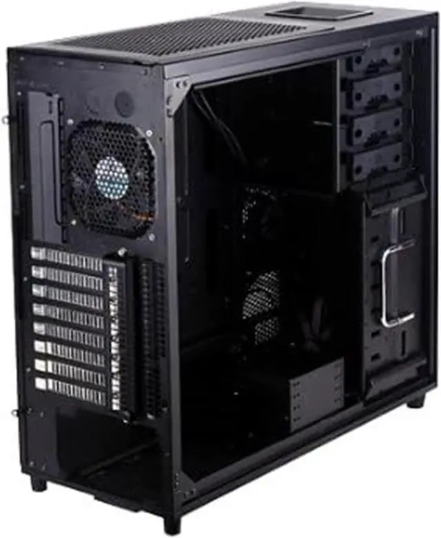 Alt view image 3 of 7 - SilverStone Temjin Series SST-TJ04B-E Black Aluminum front panel, steel body ATX Mid Tower Computer Case