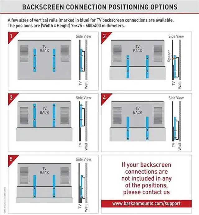 Alt view image 6 of 6 - S40 Tabletop Stand Legs TV Mount - Fixed 13" - 70" | 33 - 178 cm