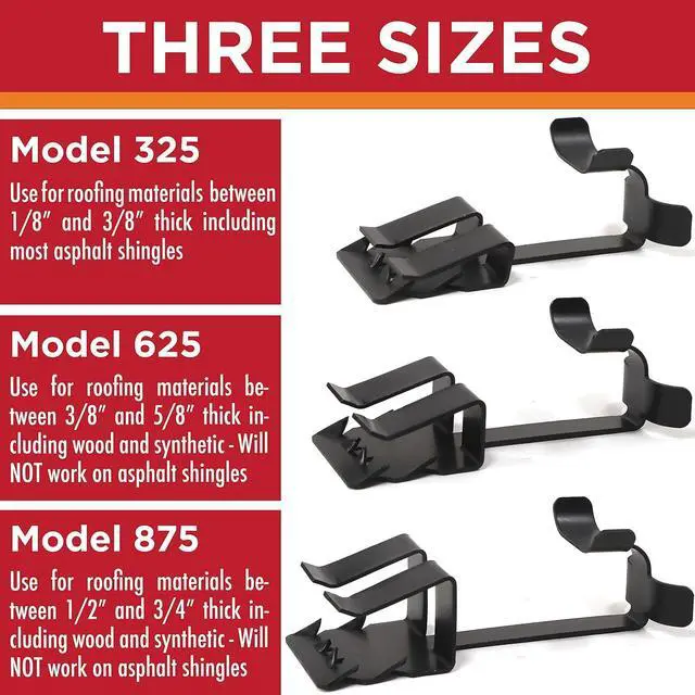 Alt view image 2 of 6 - Roof Clips,Clip Hooks for Installing Heat Tape, Electric Cable & Roof Heat Cable | Prevents Roof Damage,Simple Nail-Free Outdoor Cable Clips