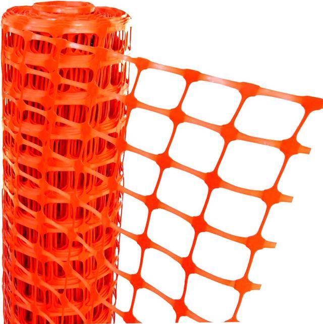 Main image of Plastic Construction Fencing 250 Feet Orange Netting Barrier Safety Mesh Snow Fence Roll