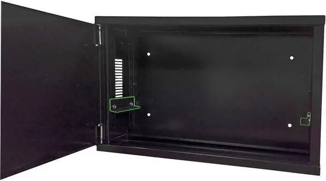 Alt view image 2 of 4 - 2U Wall Mount Rack Enclosure Network Cabinet - Solid Door