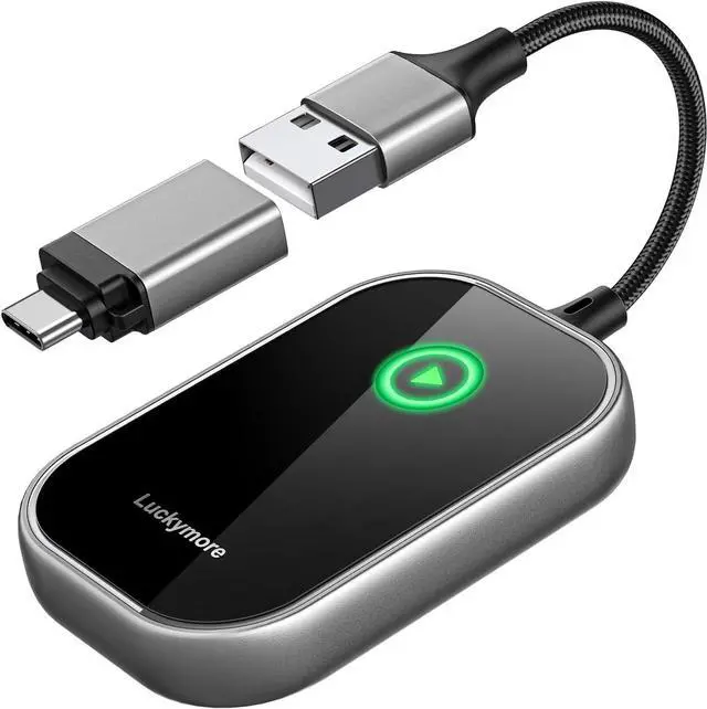 Main image of Wireless Carplay Adapter, Converts Wired to Wireless Carplay Dongle for Wireless Control Plug & Play Carplay Fit