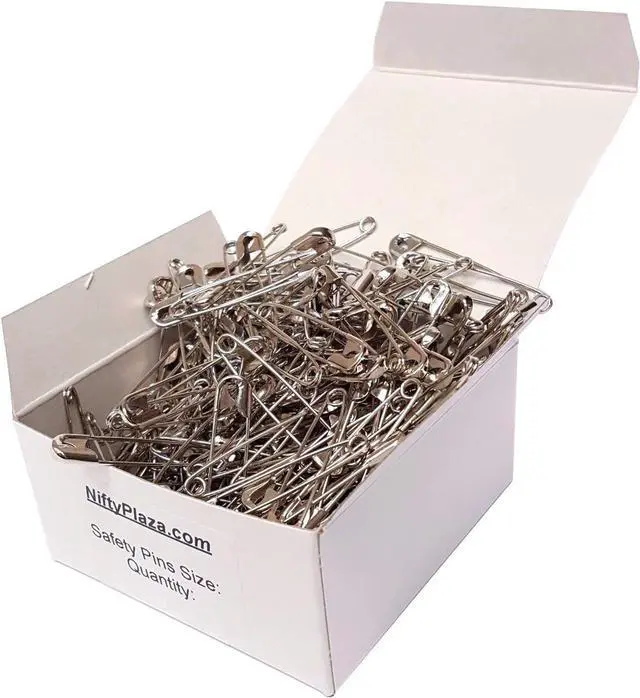 Alt view image 3 of 6 - Safety Pins 200 Pack ,Size 1-1/2", Heavy Duty