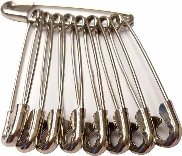 Alt view image 5 of 6 - Safety Pins 200 Pack ,Size 1-1/2", Heavy Duty