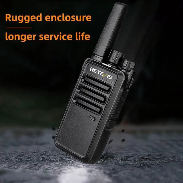 Alt view image 3 of 6 - RT68 Walkie Talkies Rechargeable,Portable FRS Two-Way Radios for Adults,Heavy Duty 2 Way Radios Long Range,USB Charging Base,License Free Radios Walkie Talkie for Road Trip Camping (2 Pack)