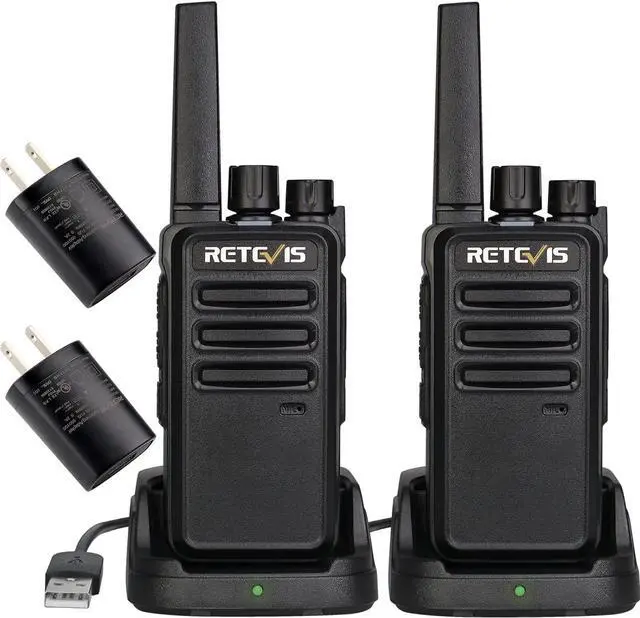 Main image of RT68 Walkie Talkies Rechargeable,Portable FRS Two-Way Radios for Adults,Heavy Duty 2 Way Radios Long Range,USB Charging Base,License Free Radios Walkie Talkie for Road Trip Camping (2 Pack)
