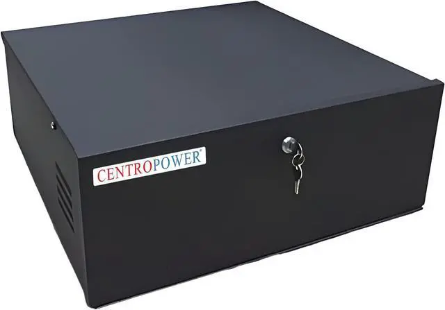 Alt view image 2 of 6 - 15 x 15 x 5 Inches DVR Lock Box, NVR Security Lockbox Enclosure Heavy Duty 16 Gauge with AC Fan, Great Electonics Lock Box For Home, Schools, Classrooms, And Any Public Place