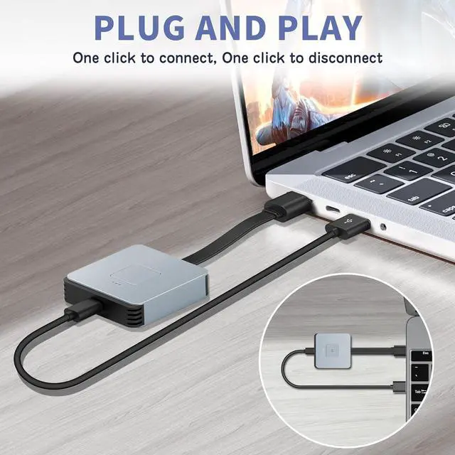 Alt view image 4 of 7 - Wireless HDMI Transmitter and Receiver, Wireless HDMI Extender, Wireless HDMI Adapter Plug & Play 2.4/5GHz Streaming Video/Audio from Laptop, PC to HDTV/Projector/Monitor