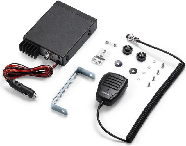 Alt view image 5 of 6 - Radioddity CB-500 CB Radio Mobile Transceiver with Noise Reduction, AM FM, 4W Power Output, Instant Emergency Channel 9/19, Support PA System, and 7 Color Backlit Display, for Truckers