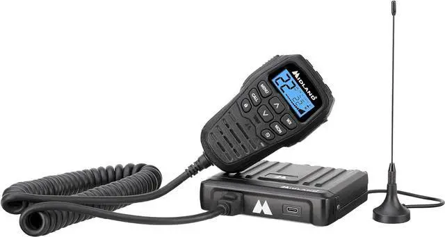Main image of MXT275 MicroMobile® GMRS Radio  15 watts Two-Way Radio with Integrated Control Microphone  Overland Caravanning Tractors  Detachable External Magnetic Mount Antenna - 8 Repeater Channels