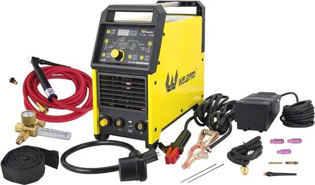 Main image of Weldpro Digital TIG 200GD AC DC 200 Amp Tig/Stick Welder with Pulse CK 17 Worldwide Superflex Torch 3 Year Warranty Dual Voltage 220V/110V welding machine