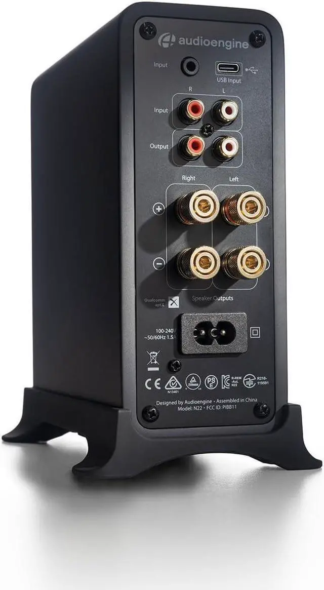 Alt view image 2 of 7 - N22 100W Mini Power Desktop Laptop Home Audio Amplifier - Class D Stereo Amplifier | Gen 2 - with USB-C and Bluetooth Input