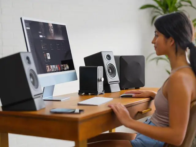 Alt view image 7 of 7 - N22 100W Mini Power Desktop Laptop Home Audio Amplifier - Class D Stereo Amplifier | Gen 2 - with USB-C and Bluetooth Input