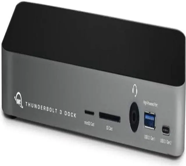 Main image of 14-Port Thunderbolt Dock, 85W charging, (2) Thunderbolt 40 Gb/s (USB-C), (5) USB 3.2 Type-A, USB 3.2 (10Gb/s) Type-C, Mini DisplayPort, GbE, Audio, Single 5K or Dual 4K Displays, cable, For Mac/PC