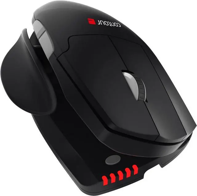 Alt view image 3 of 6 - Mouse Wireless - Wireless Ergonomic Mouse for Laptop and Desktop Computer Use - 2.4GHz Fully Adjustable Mouse - Mac & PC Compatible - (Left-Hand)