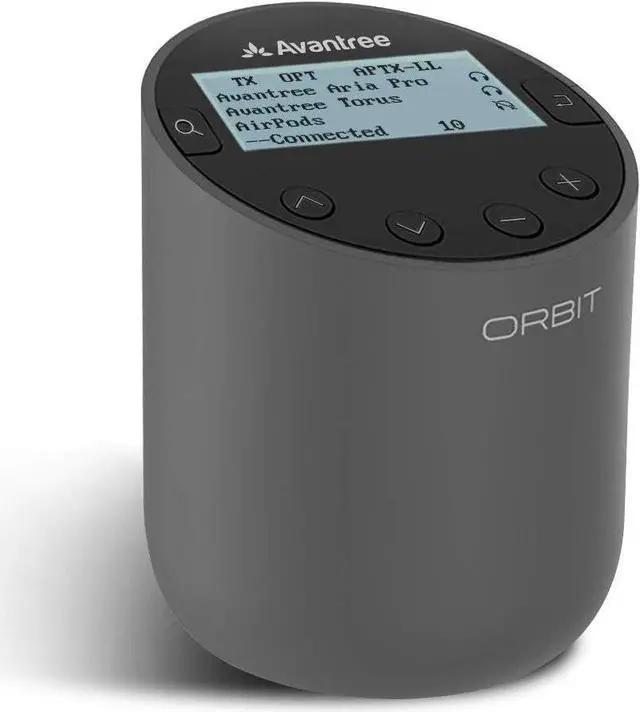 Main image of Orbit Bluetooth 5.0 Audio Transmitter for TV with 5.1 Surround Sound Passthrough Support, Class 1 Long Range, LED Display, Dual Link, 100% TV Compatibility Delivers No Lip sync Delay