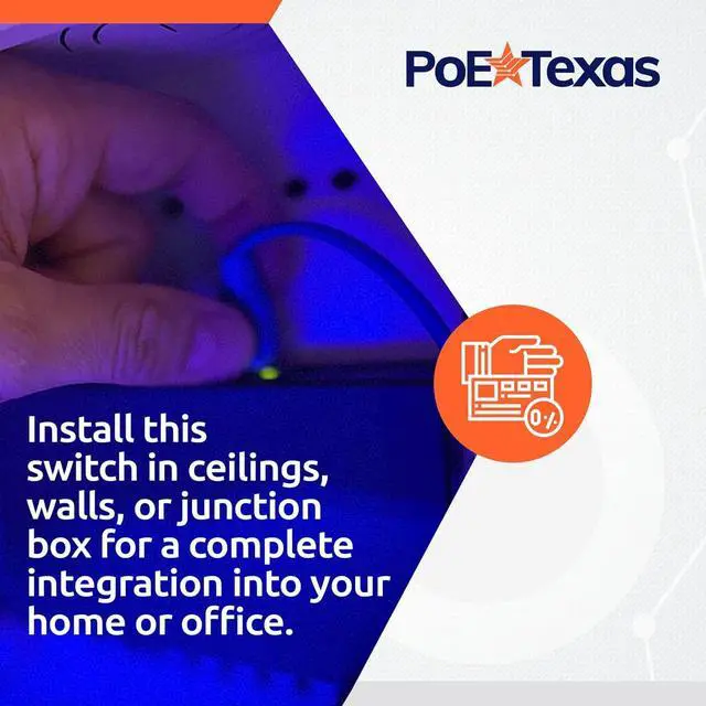 Alt view image 5 of 6 - 4 Port Gigabit PoE Extender with IEEE 802.3bt Uplink - PoE+ Passthrough Switch with VLAN - Extend Range to 600 Ft - 1000 Mbps 4 Port Switch Supports 802.3at/af Network, Security Cameras, VoIP, WiFi AP