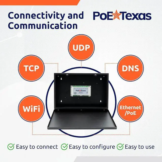 Alt view image 6 of 6 - PoE Texas 8 Channel PoE-Enabled Relay Controller - 8 Channel Output + 8 Channel Input Network PoE Powered Relay Module - DIY Easy to Program Smart Relay Switch - Office and Home Automation Hubs
