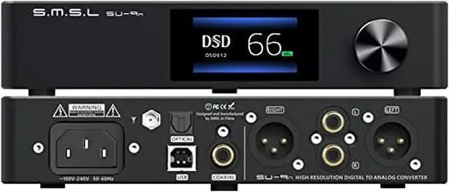 Main image of S.M.S.L SU-9n ES9038PRO XMOS XU208 Bluetooth 5.0 SMSL DSD512 RCA/XLR LDAC APTX/HD Decoder High Resolution Audio DAC
